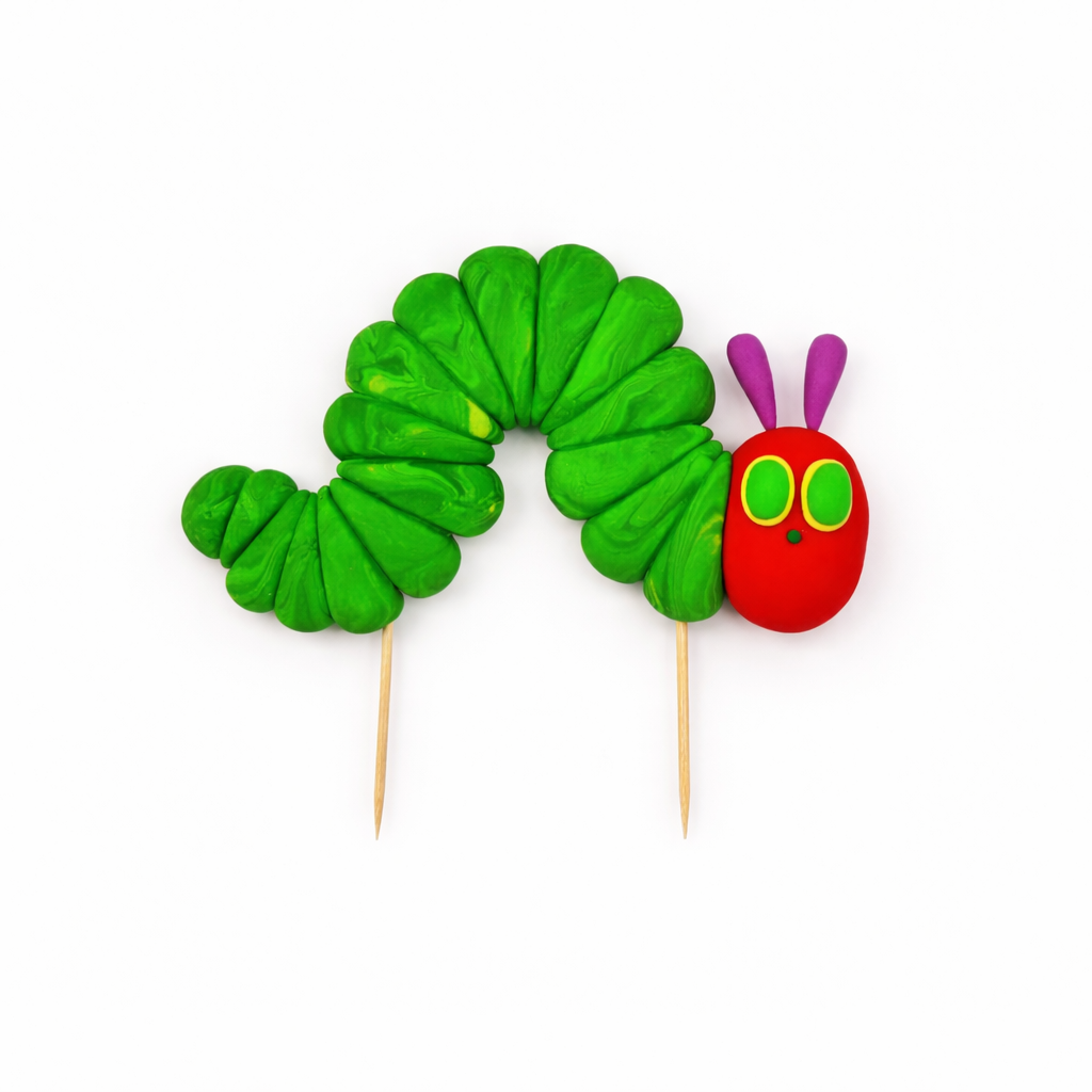 Fondant Very Hungry Caterpillar Cake Topper
