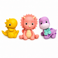 Cute Dinosaur Cake Topper Set – Baby Dino Fondant Cake Decorations for First Birthday